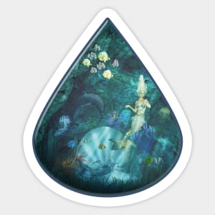 Mermaid's Secret Grotto Sticker